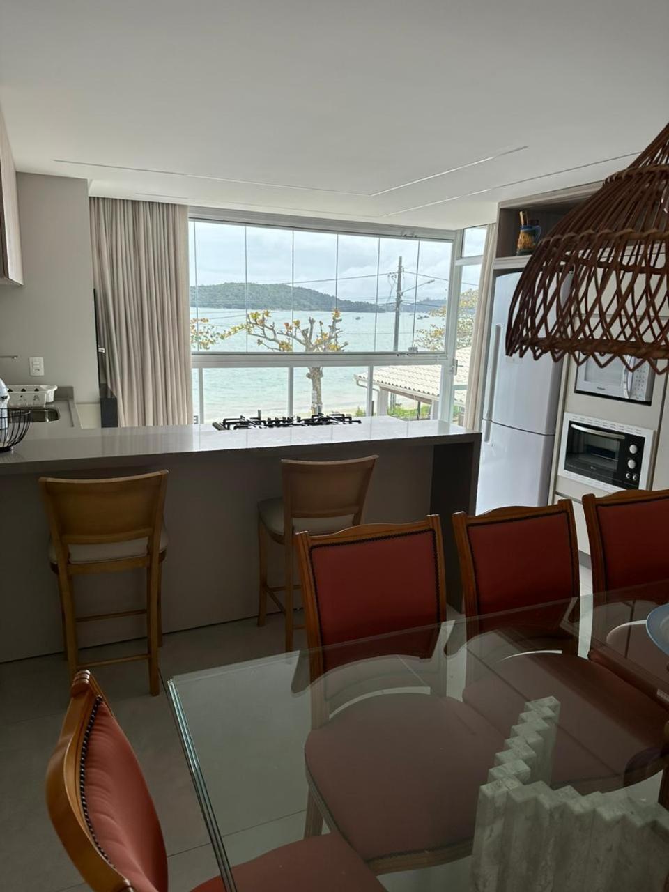 Apartamento Frente Mar Na Baia De Porto Belo Esterno foto